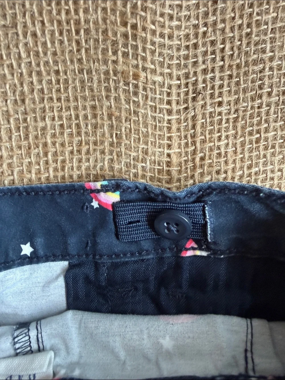 GAP Navy Girls' Rainbow Print Shorts